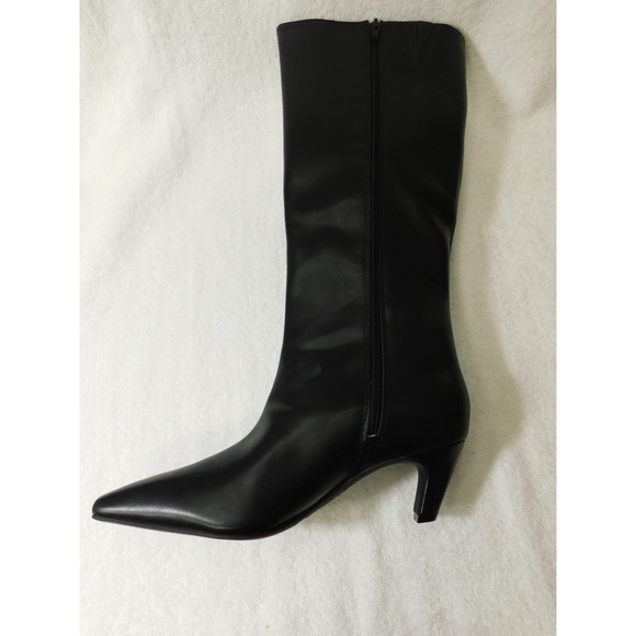W656 I.n.c. International Concepts BlackSameya Mid-Heel Knee High Boots - 6 M - Picture 2 of 3